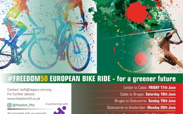 Freedom50 – London To Amsterdam Charity Bike Ride
